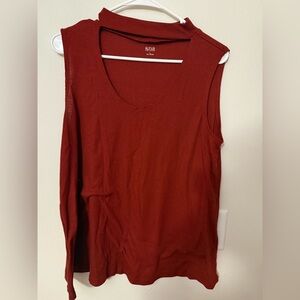 a.n.a Sleeveless Top - Rich Burgundy